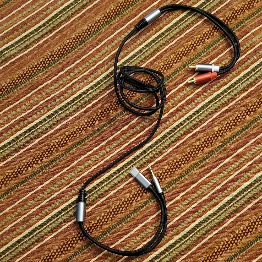 Usb c to rca- aud, tv /mp3 player/PC laptop cable